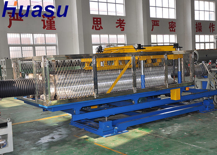 Parede ondulada plástica flexível da máquina da extrusão da tubulação do PVC do PE parede dobro da única