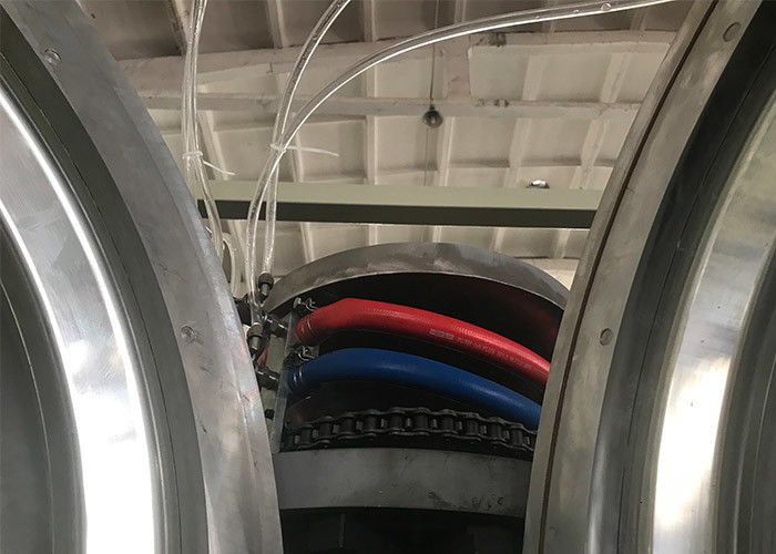 Linha ondulada da tubulação da parede dobro plástica da máquina da extrusão da tubulação do HDPE do PVC dos PP do PE