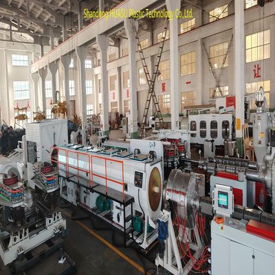 Automatic Customizable Total Power Plastic Pipe Extrusion Line with Siemens/ABB Electrical Components and High-Pressure Water Cooling