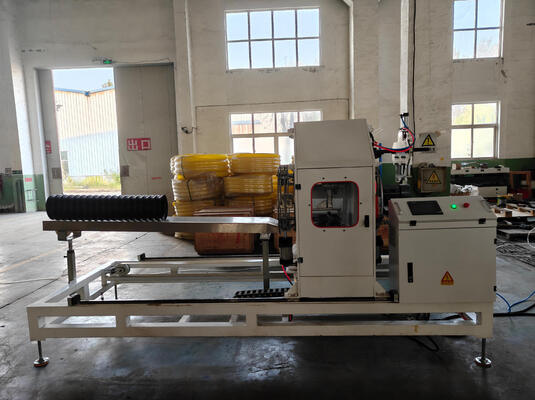 Automatic Double Wall Corrugated Pipe Extrusion Line with Forming Machine 1 Set Customizable Color and Hardness Of Screw HV>740