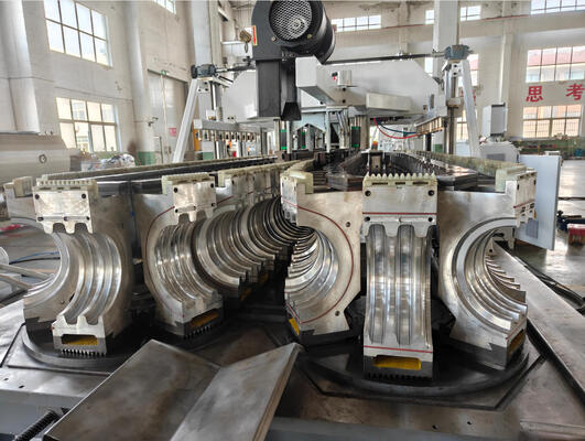 ISO and CE Certified Double Wall Corrugated Pipe Extrusion Line with Water Cooling System and 20CrMnTi Gear Material