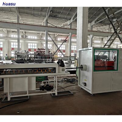 Single Wall Corrugated Pipe Extrusion Line with PLC Control, 37kw Motor Power, and Single-screw Design for Consistent Pipe Production