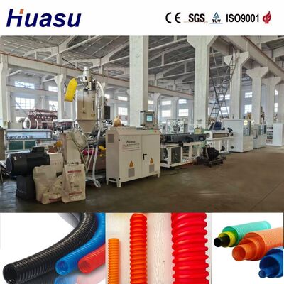 32mm-1600mm Pipe Diameter Range Single Wall Corrugated Pipe Extrusion Line with 60-2000kg/h Output and Siemens PLC Control