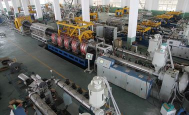 Euro Standard Double Wall Corrugated Pipe Extrusion Line / HDPE / PP / PVC Pipe Machinery