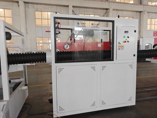 Customized automatic HDPE PP PVC double wall corrugated pipe machine engineered for energy pipe extrusion operations
