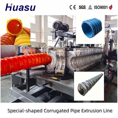 Blue Big Size HDPE Corrugated Drainage Pipe Special Shape Sewage Plastic Pipeline